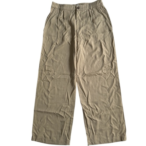 Reformation Mason Pants Twill Pleated Trouser Sz 10 Minimalist Office Capsule - Picture 2 of 14